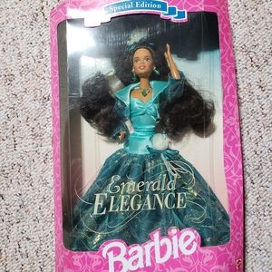 Vintage African American Emerald Elegance Barbie NRFB